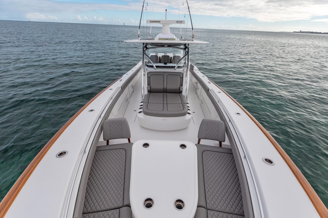 Bow seating and foredeck